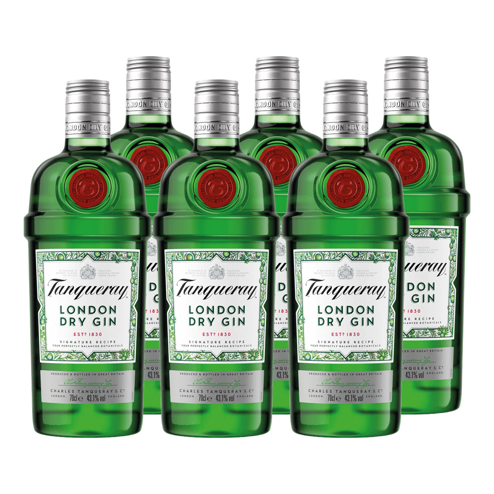 6x Gin Tanqueray London Dry 700cc