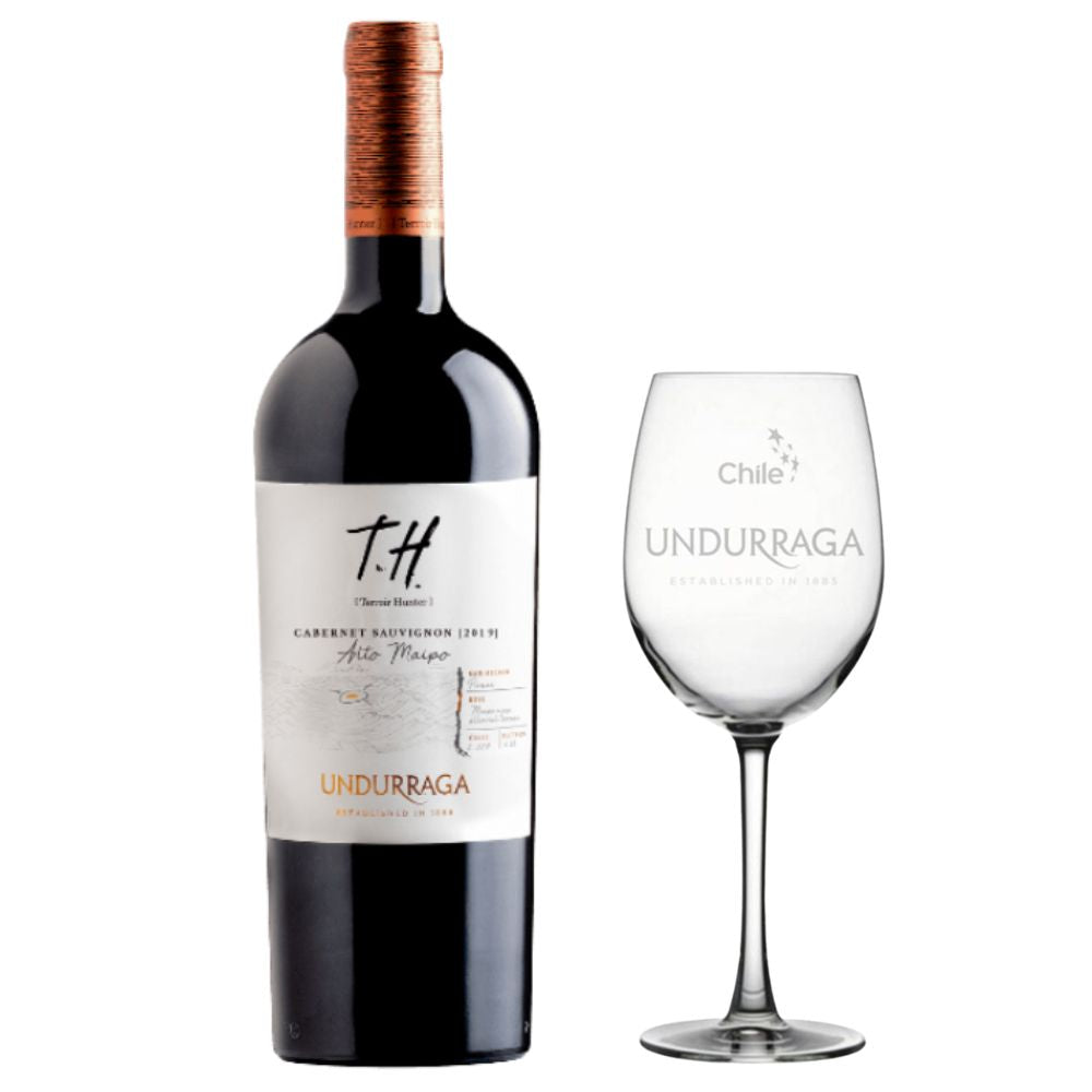 Vino Undurraga TH Cabernet Sauvignon 750cc + Copa de Regalo