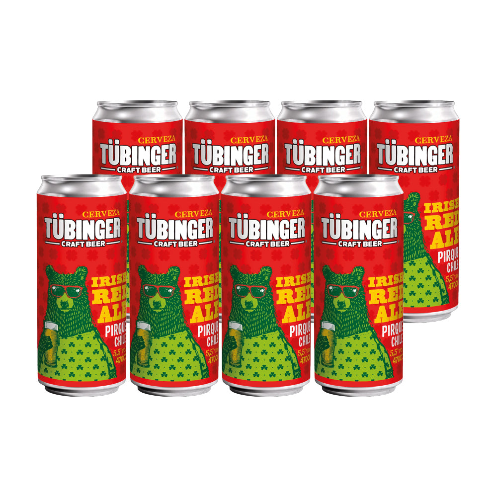 8x Cerveza Tubinger Irish Red Ale 5.5° 470cc