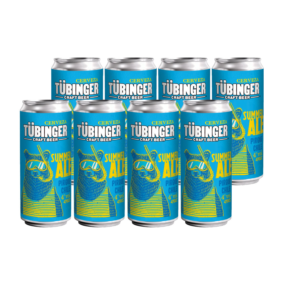 8x Cerveza Tubinger Summer Ale 4° 470cc