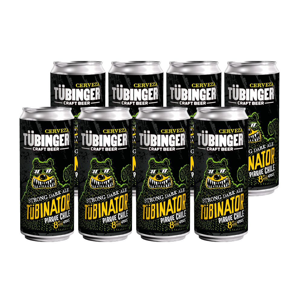 8x Cerveza Tubinger Turbinator 8° 470cc