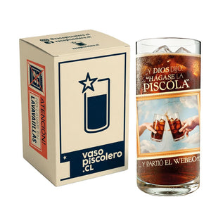 Vaso Piscolero Ilustrado Diseño La Creación