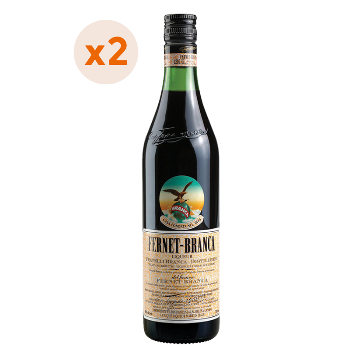 2x Licor Fernet Branca 750cc