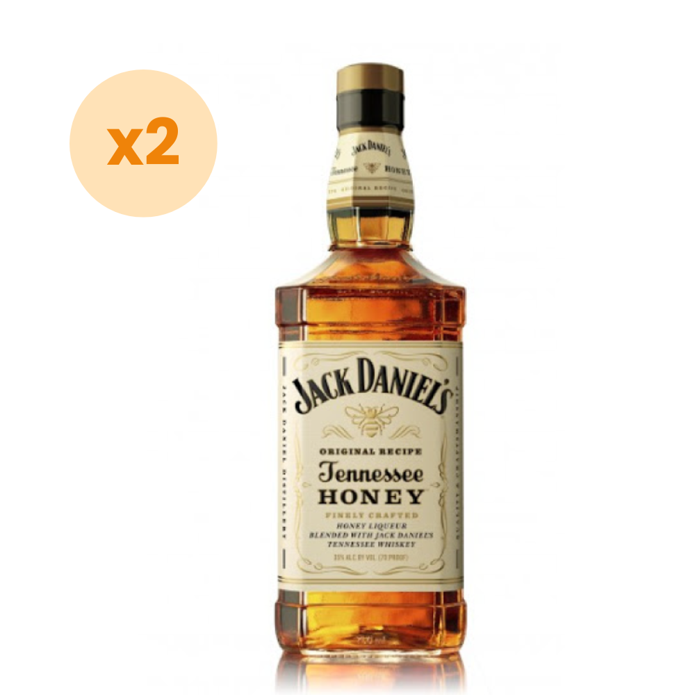 2x Jack Daniels Honey 750cc