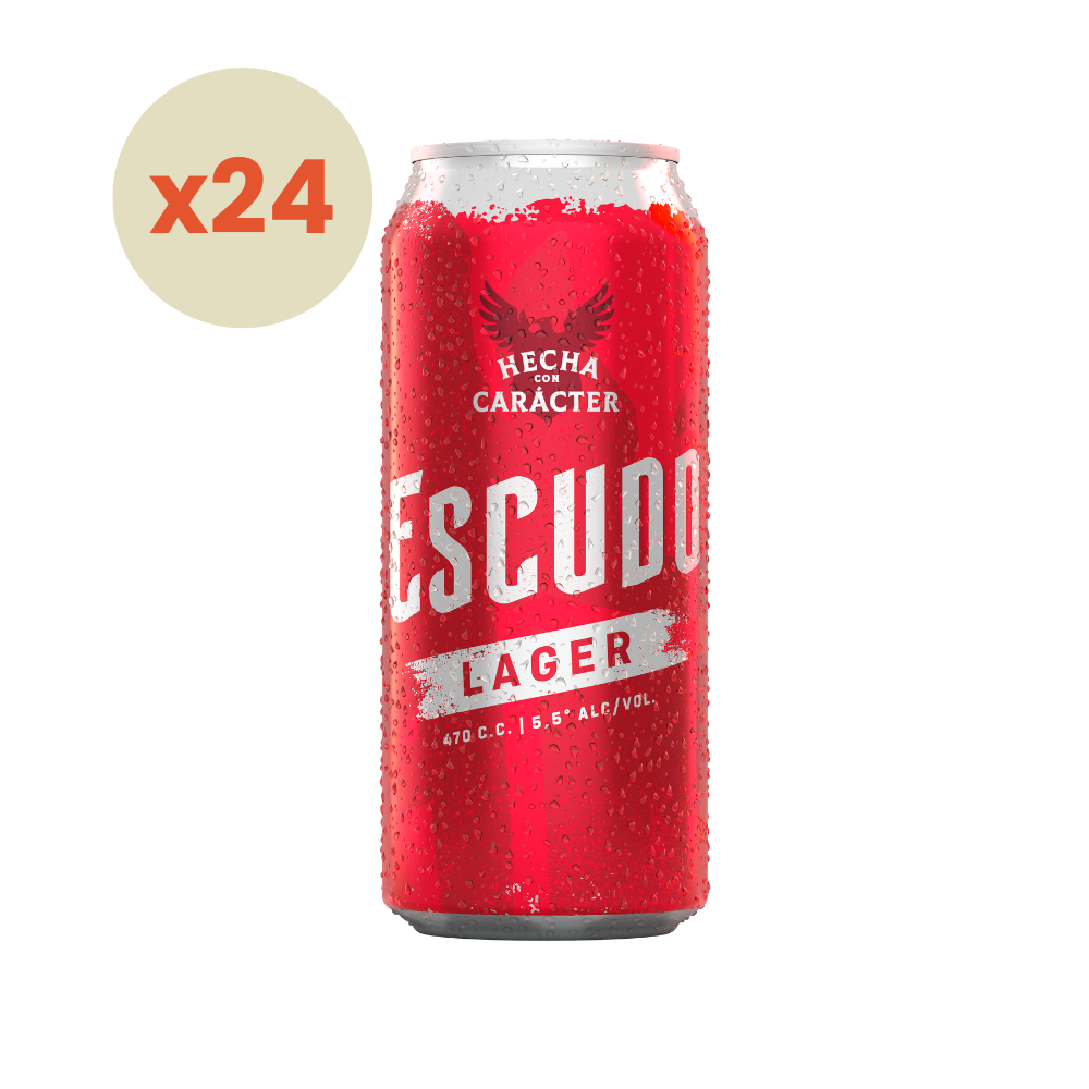 24x Cerveza Escudo Lata 470cc