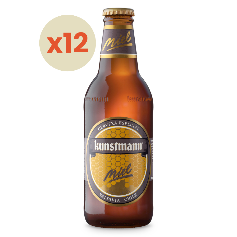 12x Cerveza Kunstmann Miel 330cc