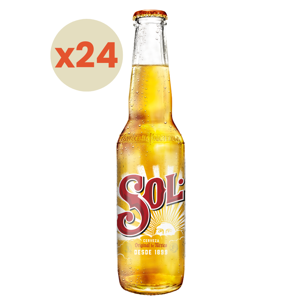 24x Cerveza Sol Botella 330cc