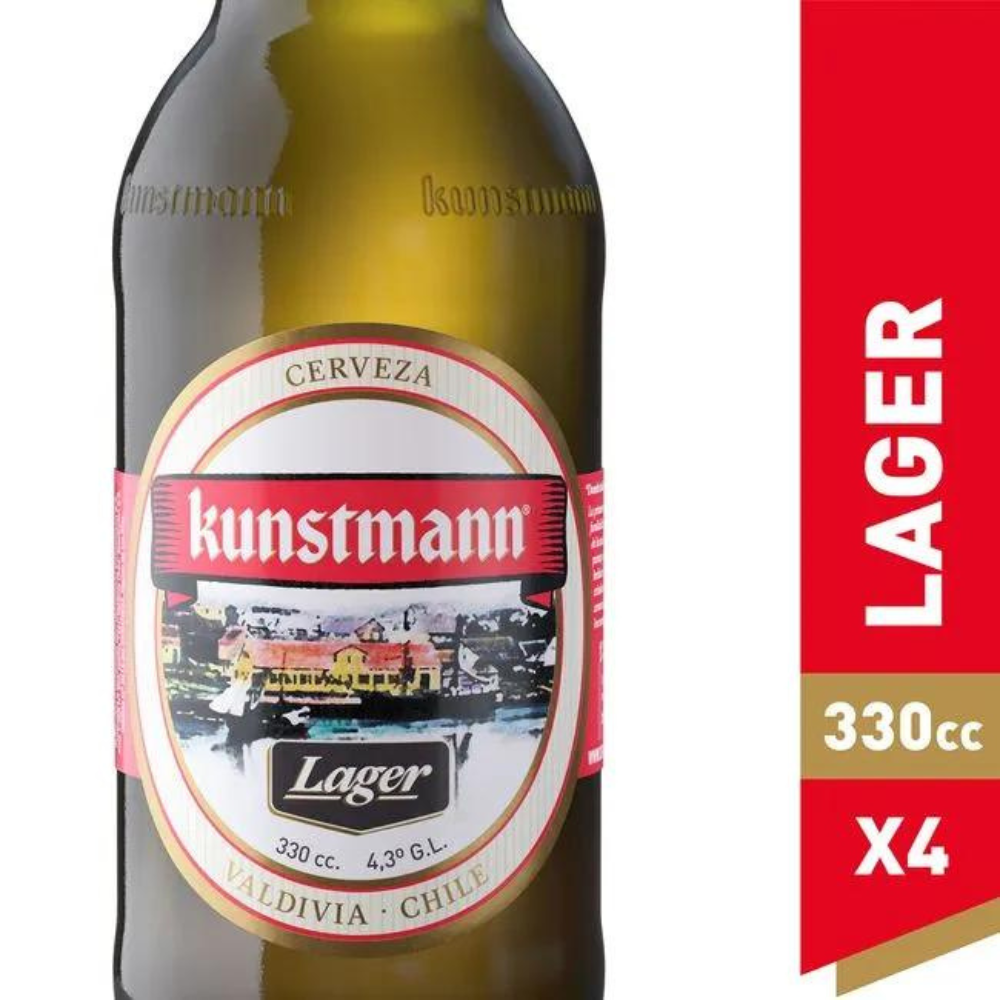 4x Cerveza Kunstmann Lager 330cc