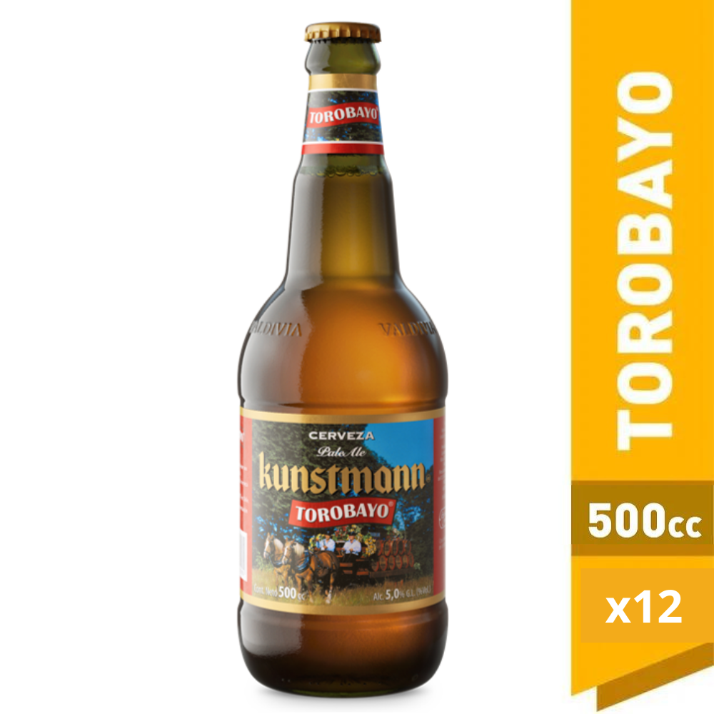 12x Cerveza Kunstmann Torobayo 500cc