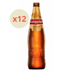 12x Cerveza Cusqueña Lager Botella 330cc