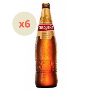 6x Cerveza Cusqueña Lager Botella 330cc