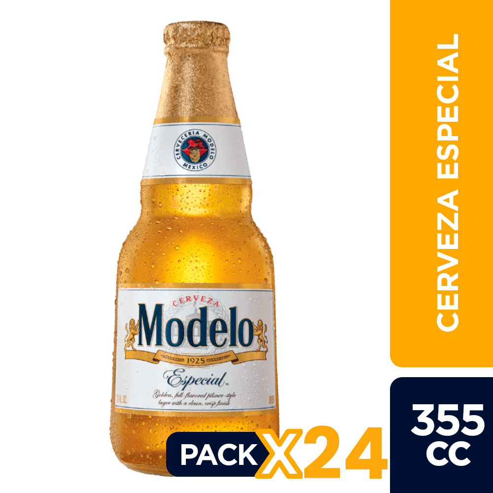 24x Cerveza Modelo Especial Botellín 355cc