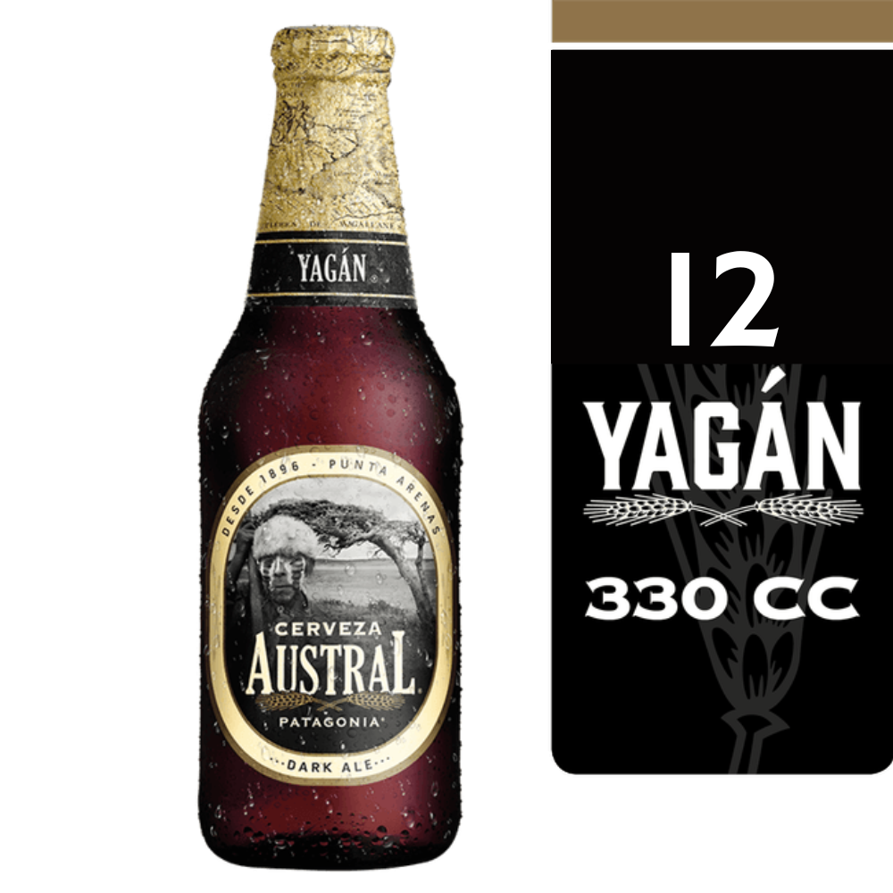 12x Cerveza Austral Yagan Botellín 330cc