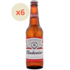 6x Cerveza Budweiser Botella 330cc