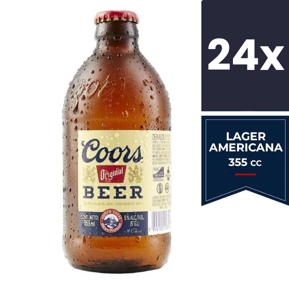 24x Cervezas Coors Original Botellín 355cc