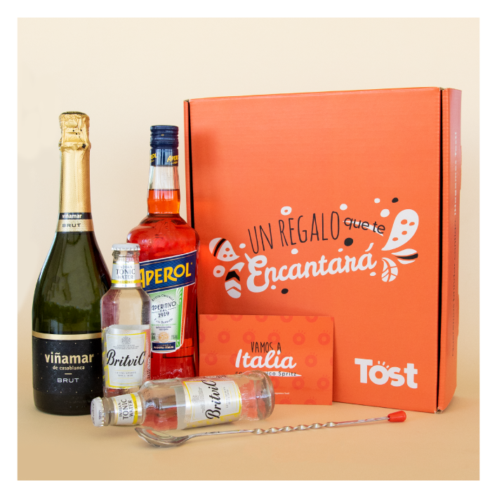 Caja Tost Aperol Spritz