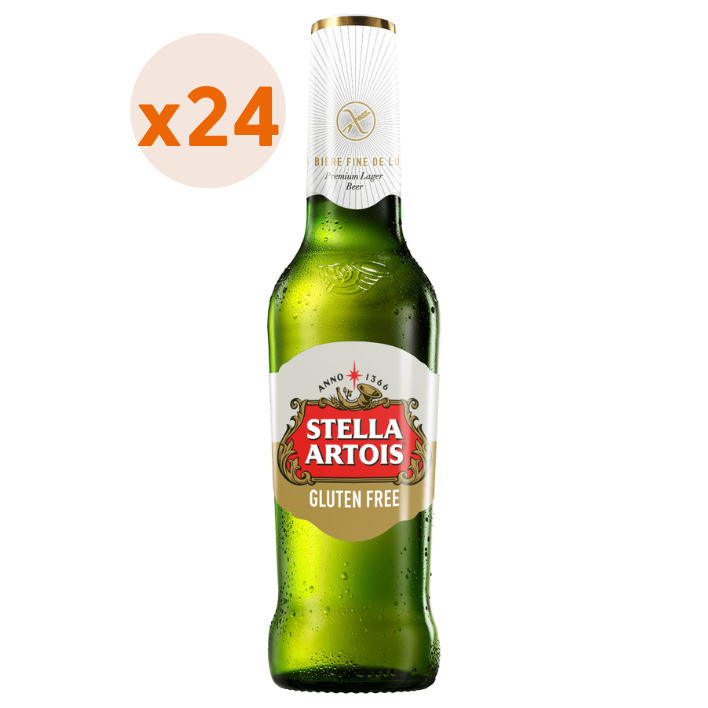 24x Cerveza Stella Artois Sin Gluten Botella 330cc