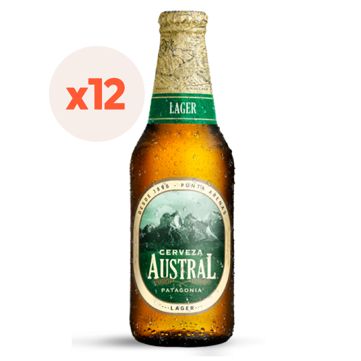 12x Cerveza Austral Lager 330cc
