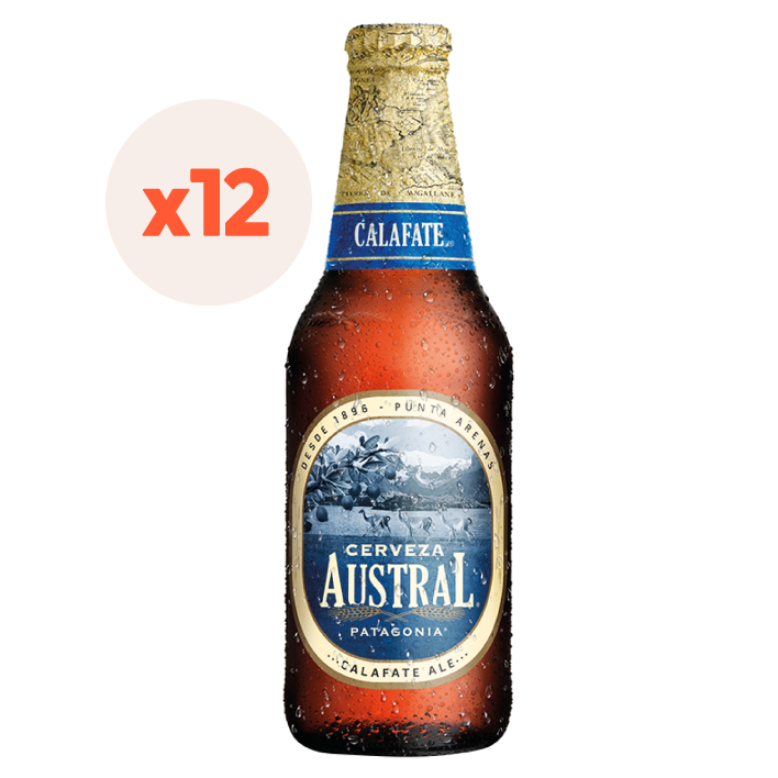 12x Cerveza Austral Calafate 330cc