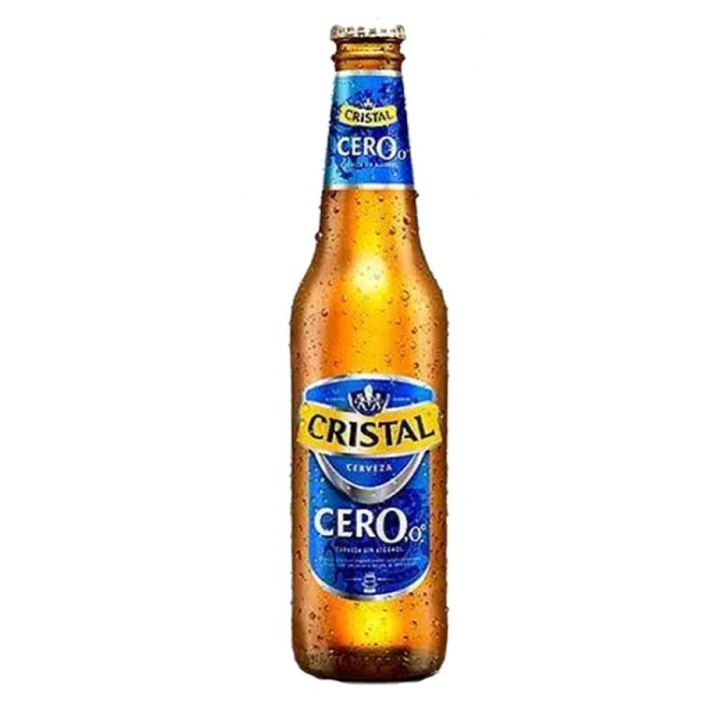 24x  Cerveza Cristal Zero Botellín 350cc