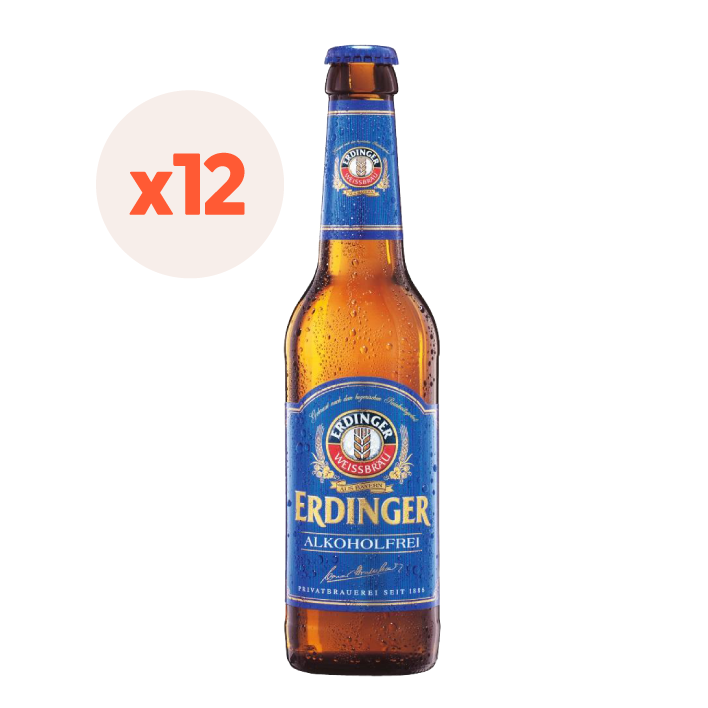 12x Cerveza Erdinger Sin Alcohol 330cc