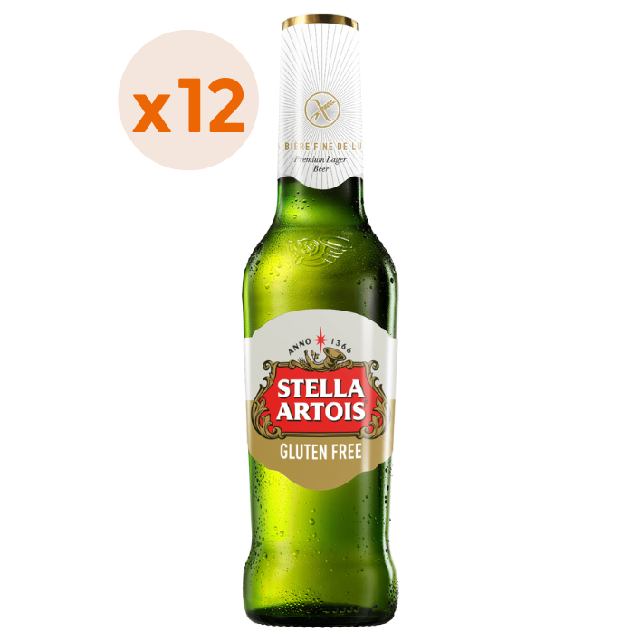 12x Cerveza Stella Artois Sin Gluten Botella 330cc
