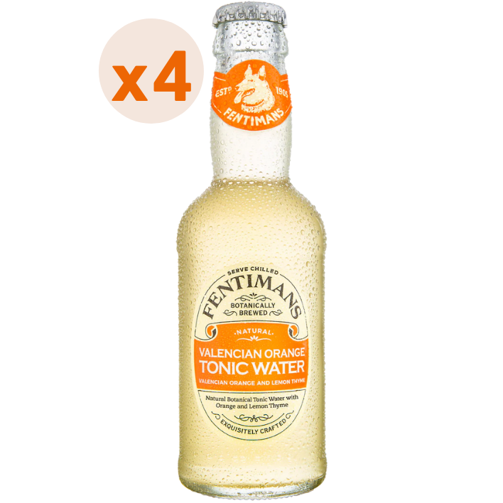 4x Fentimans Valencian Orange Tonic Water 200cc