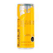 Lata Red Bull Yellow Edition 250cc, bebida energética sabor tropical