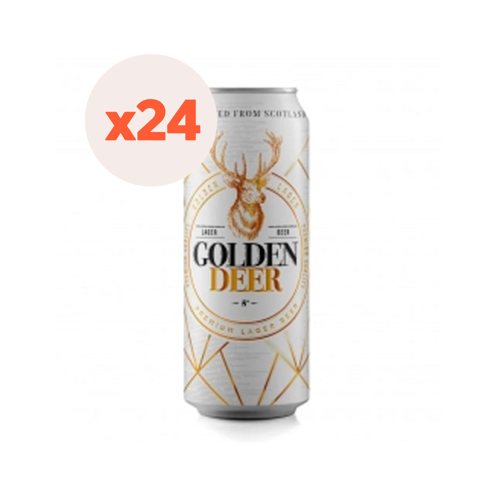 24 x Cerveza Golden Deer Lager lata 500cc