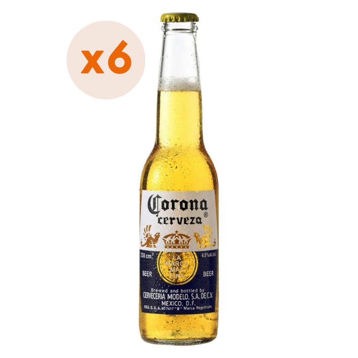 6x Cerveza Corona Extra 330cc