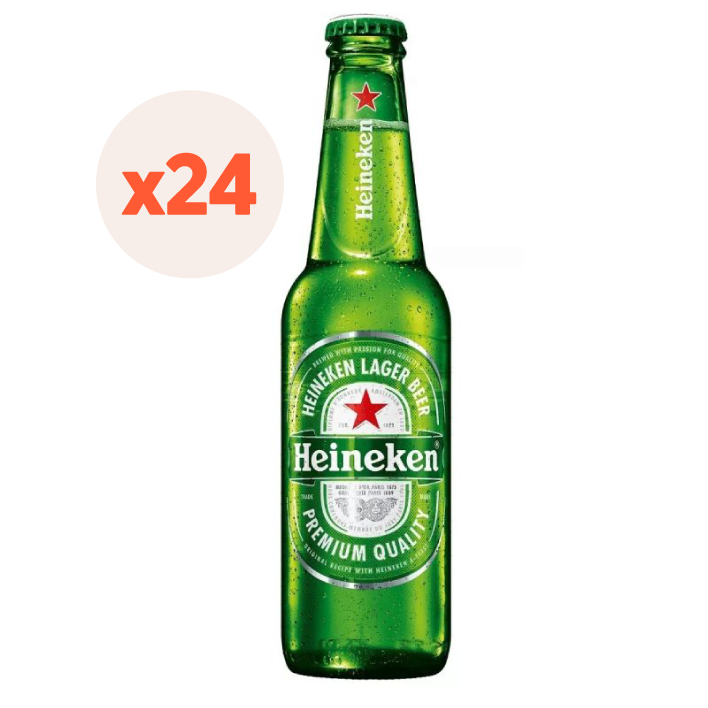 24x Cerveza Heineken Botella 330cc