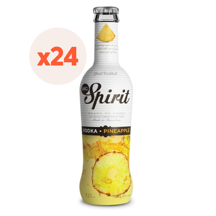 24x Vodka Spirit Pineapple 5,5º 275cc