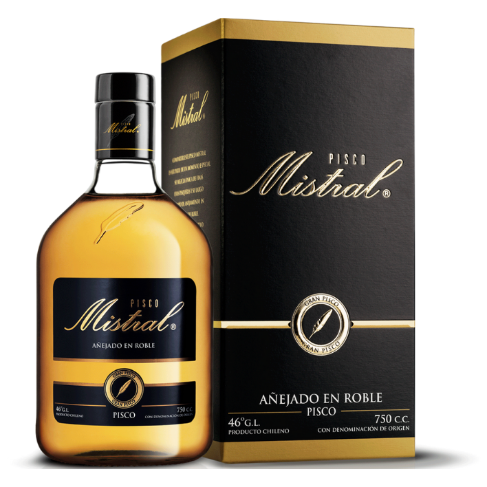 Pisco Mistral Añejado en Roble 46º 750cc