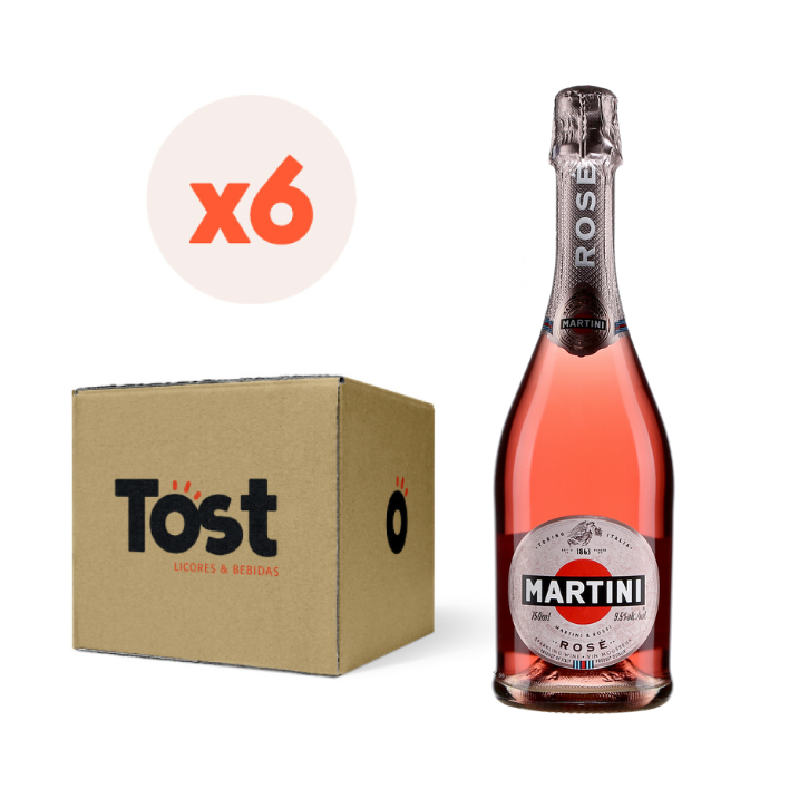 6x Espumante Martini Rosé 750cc ($10.490 c/u)