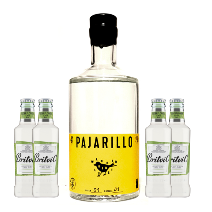 Gin Pajarillo 700cc + 4 Britvic Elderflower 200cc