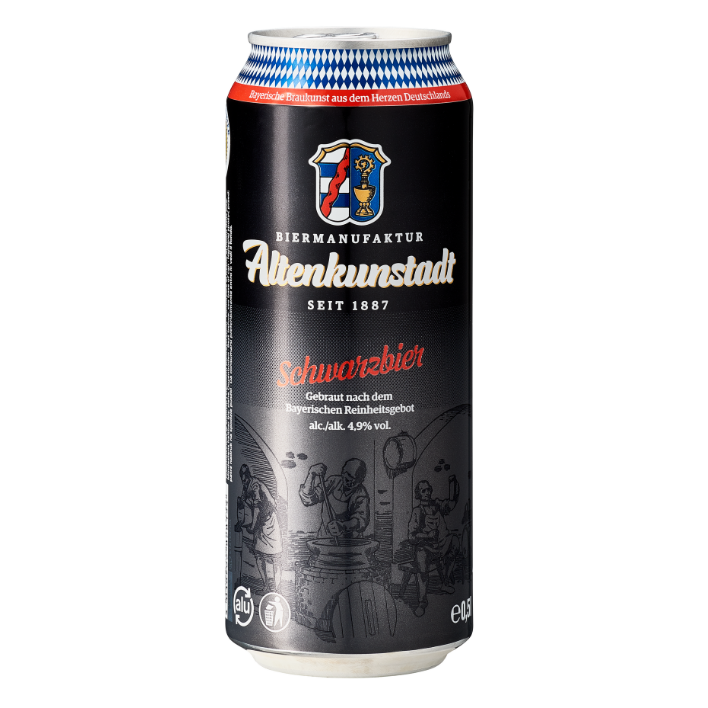Cerveza Braumanufaktur Altenkunstadt Schwarzes lata 500cc