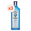Pack 3x Gin Bombay Sapphire 47º 750cc ($11.663 c/u)