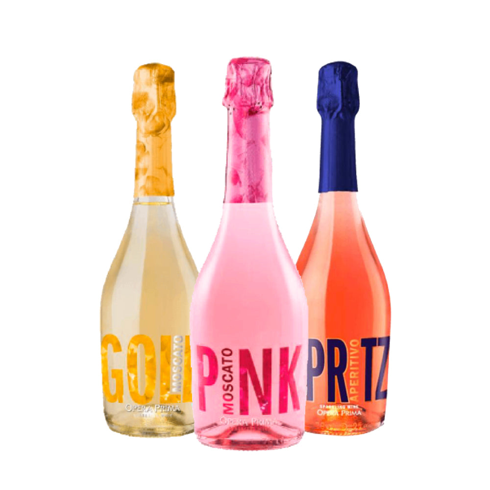 3x Espumantes Opera Lovers Pink-Gold-Spritz 750cc