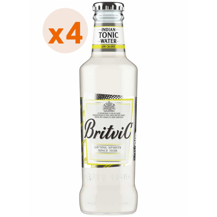 4x Britvic Agua Tónica Low Calorie 200cc