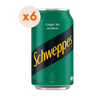 6x Schweppes Ginger Ale Zero Lata 350cc