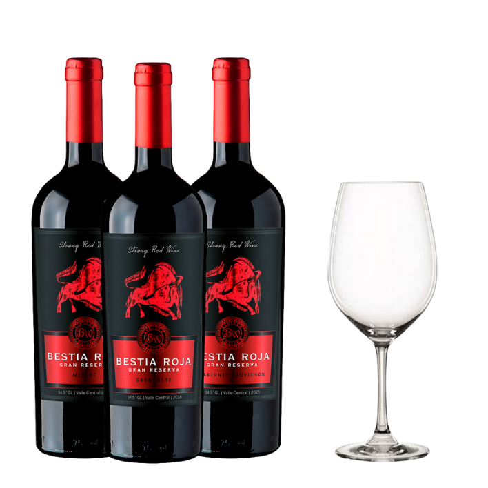 Pack Bestia Roja Wines + Copa