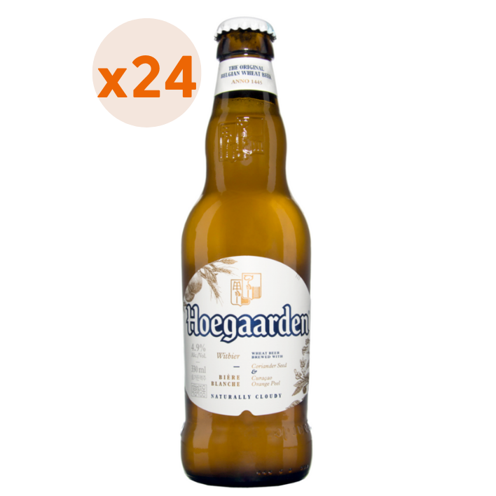 24x Cerveza Hoegaarden White 4,9° 330cc