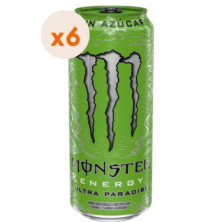 6x Lata Monster Ultra Paradise 470cc