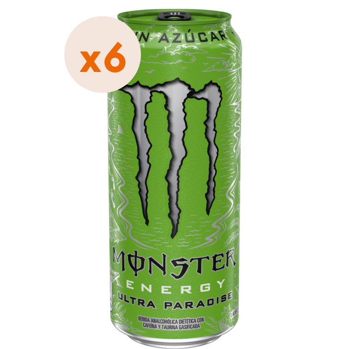6x Bebida Energética Monster Ultra Paradise 470cc