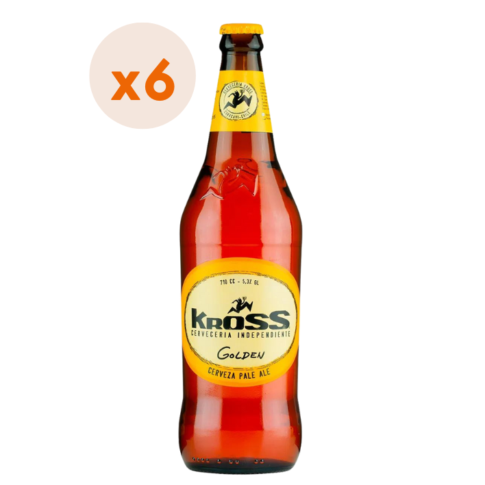 6x Cerveza Kross Golden 710cc