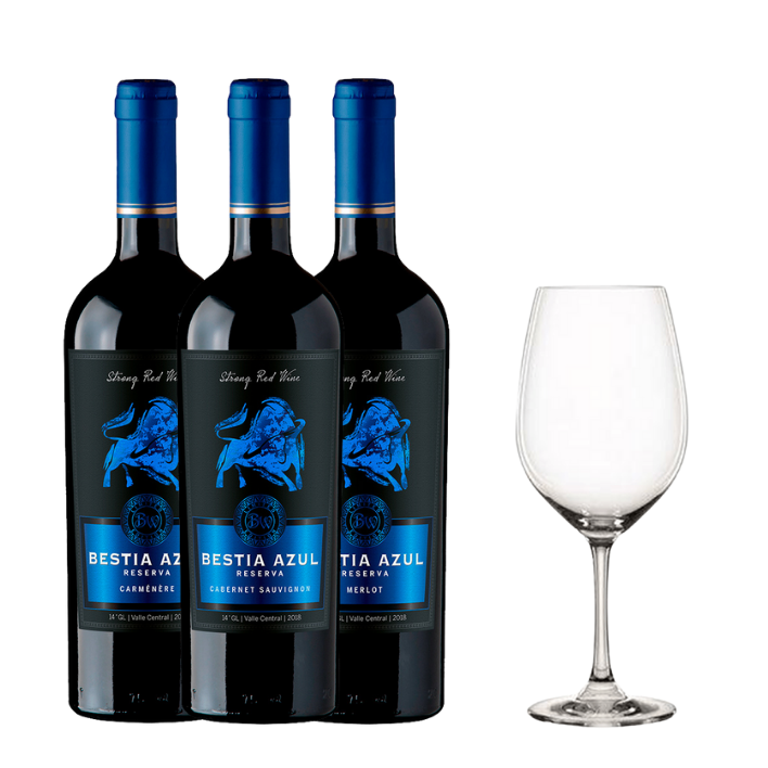Pack Bestia Azul Wines + Copa