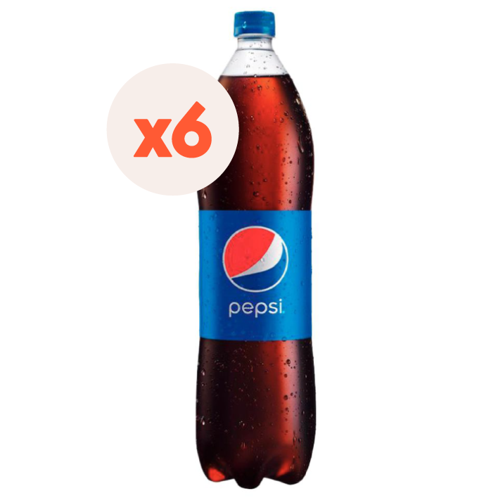 6x Bebida Pepsi Normal Botella 1500cc