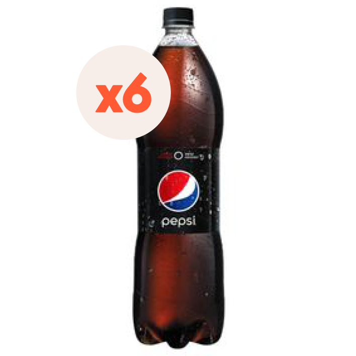 6 x Bebida Pepsi Zero 1500cc