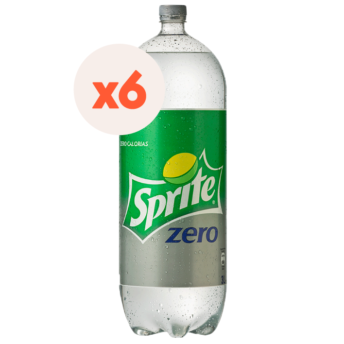 6x Bebida Sprite Zero 3000 cc