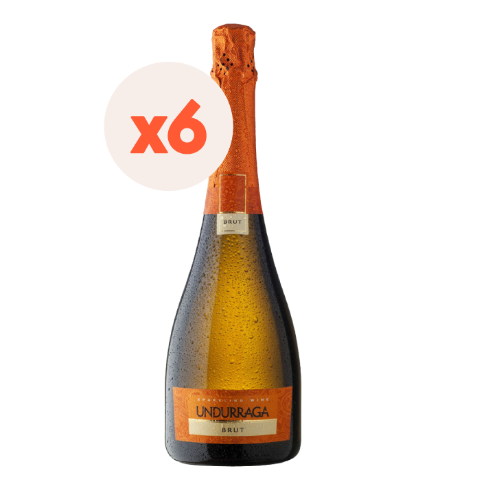 6 x Espumante Undurraga Brut 750cc ($3.590 c/u)